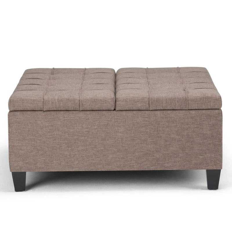 Harrison - Coffee Table Storage Ottoman - Tanners Brown by Unique Piece Furniture