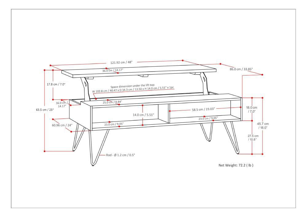 Hunter - Handcrafted Lift Top Coffee Table, photo 39 of 40