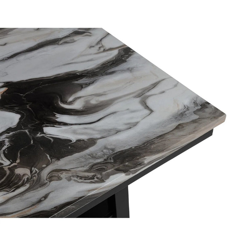 Counter Dining Table with Storage Shelf - Black, photo 2 of 4