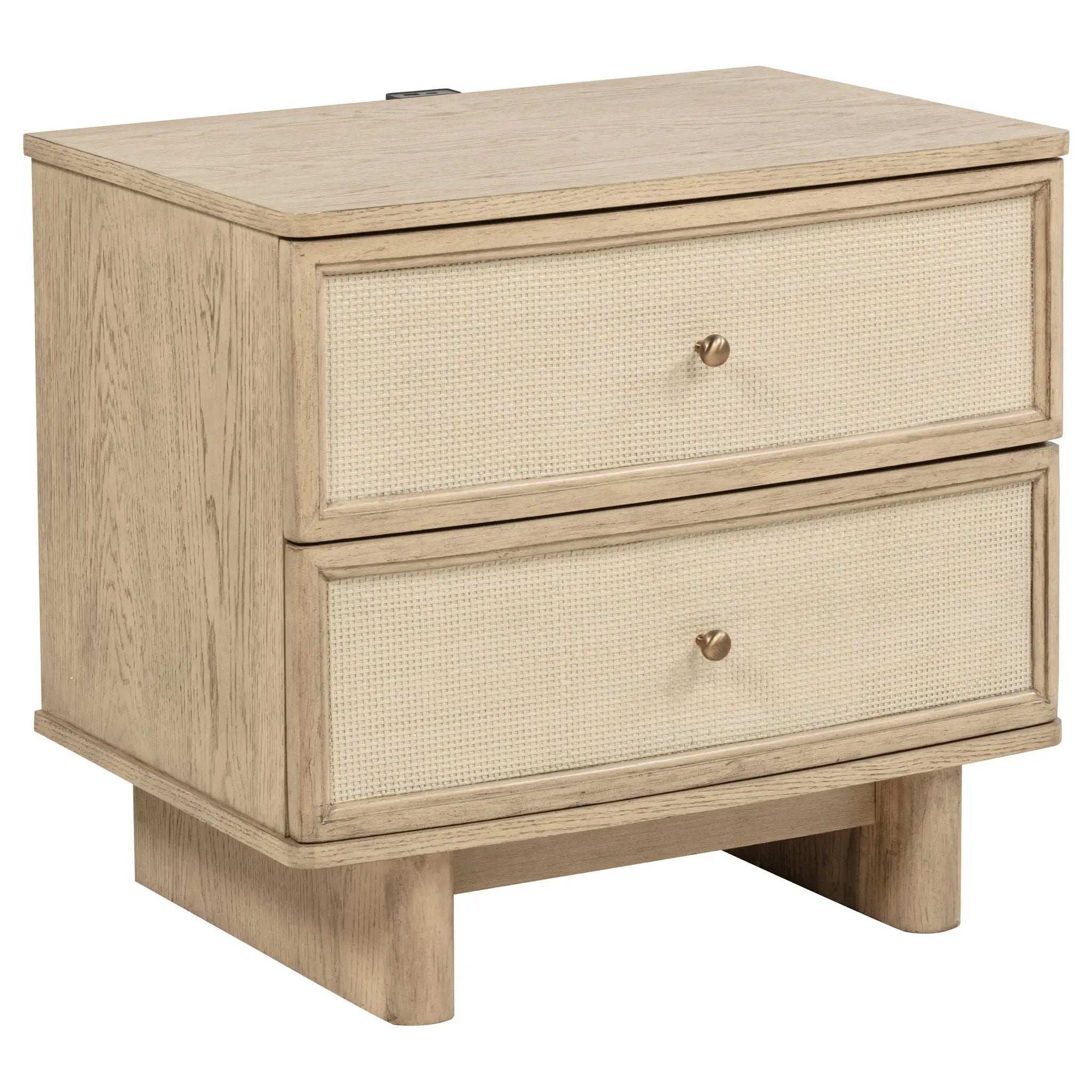 Kailani 4-piece Eastern King Bedroom Set Beige Oak by Unique Piece Furniture