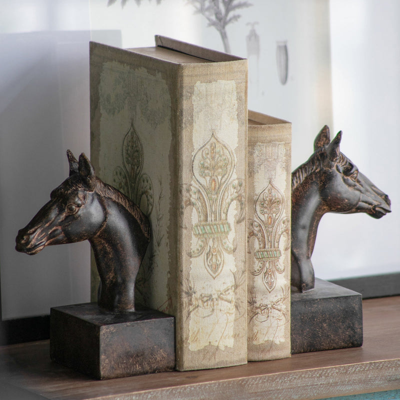 S/2 5.1x4x8' Horse Bookends by HouseOfZazla