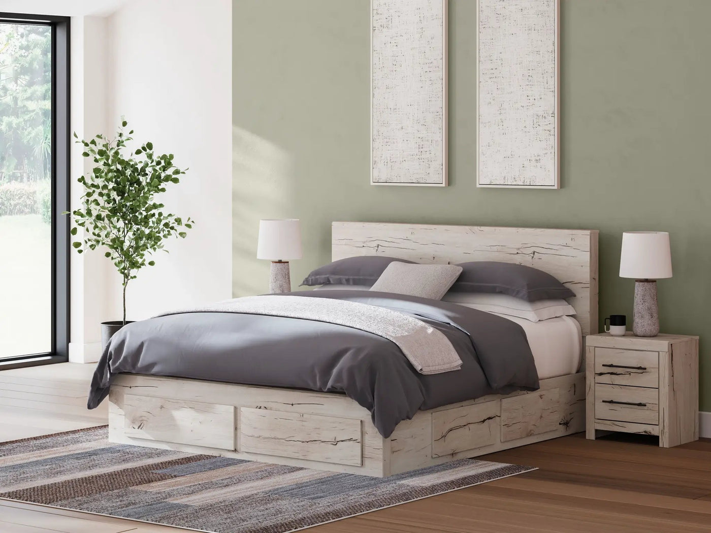 Lawroy - Panel Bed With Storage by Unique Piece Furniture