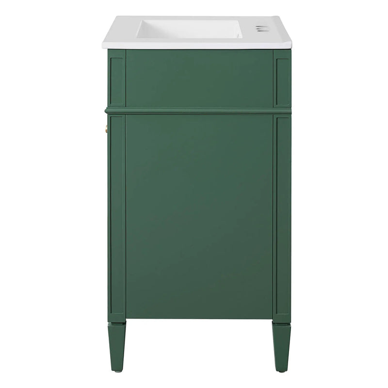 Bathroom Vanity With 2 Doors And Tip Out Drawer, Soft Closing Hinges