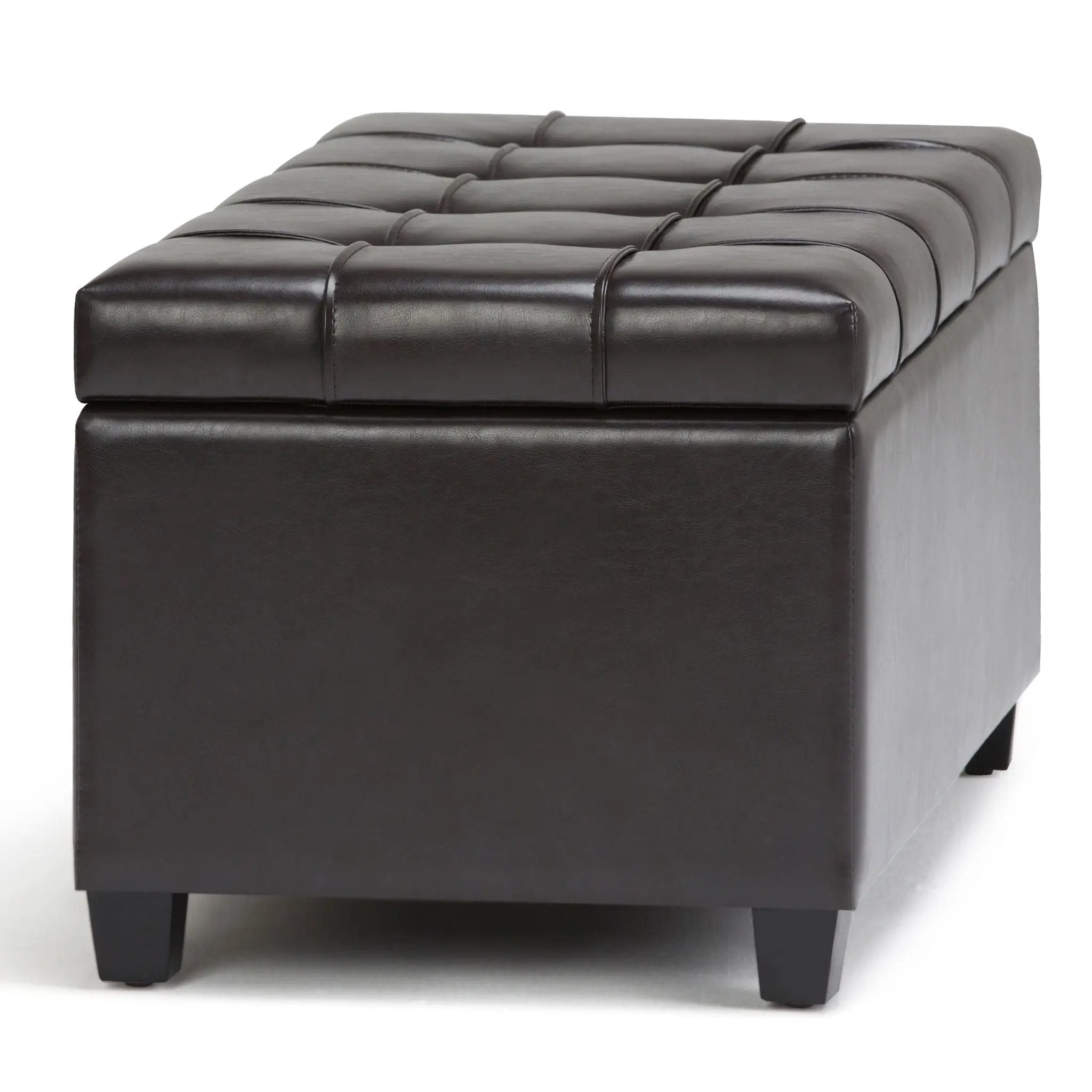 Sienna - Upholstered Storage Ottoman Bench by HouseOfZazla