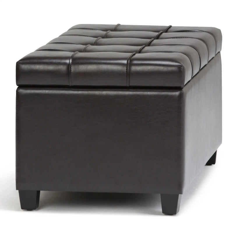 Sienna - Upholstered Storage Ottoman Bench by HouseOfZazla