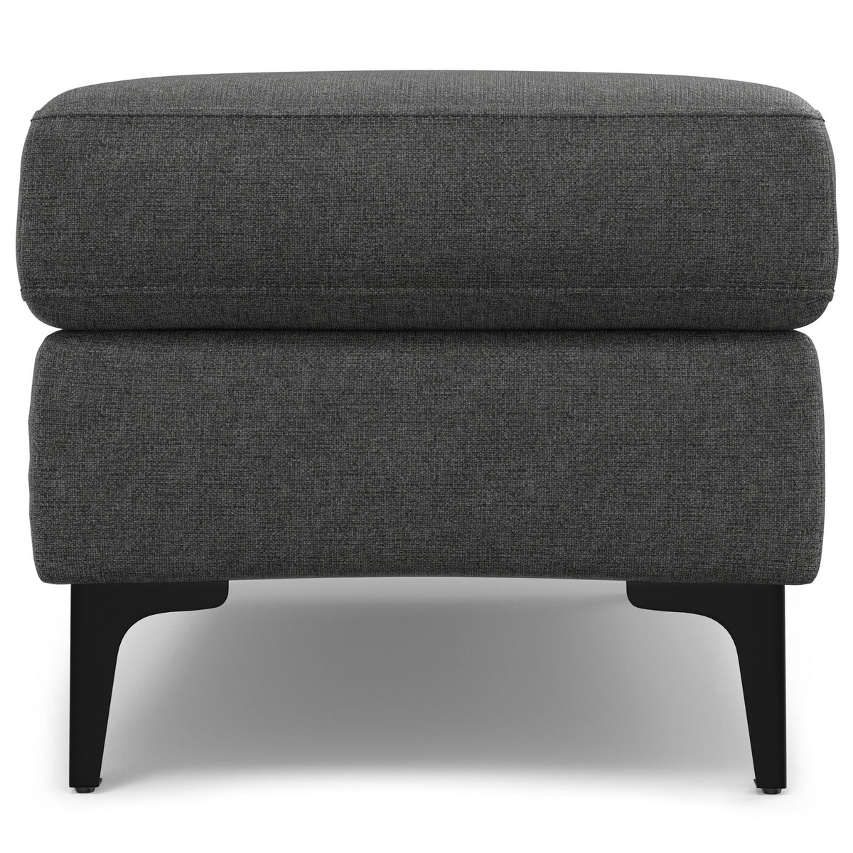 Versatile Mid Century Ottoman with Eco-Friendly Upholstery - Beige or Dark Gray, photo 16 of 26