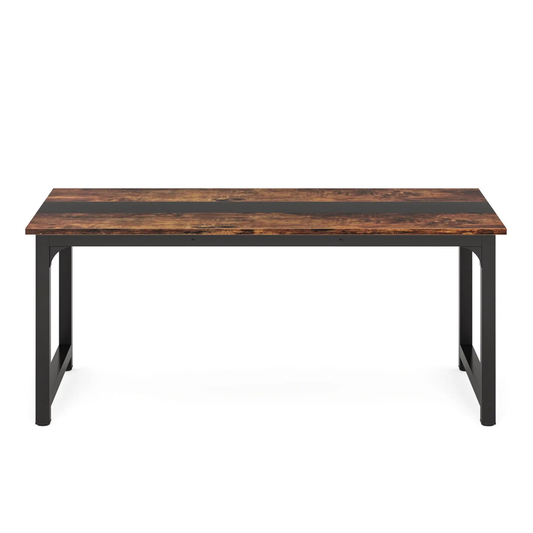 Large Computer Desk With Steel Frame for Home Office Workstation by HouseOfZazla