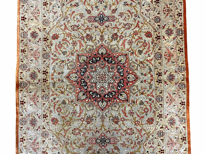3' X 5' Vintage Fine Handmade Turkish Oriental Silk Rug 900 KPSI Wow by Jewel Rugs