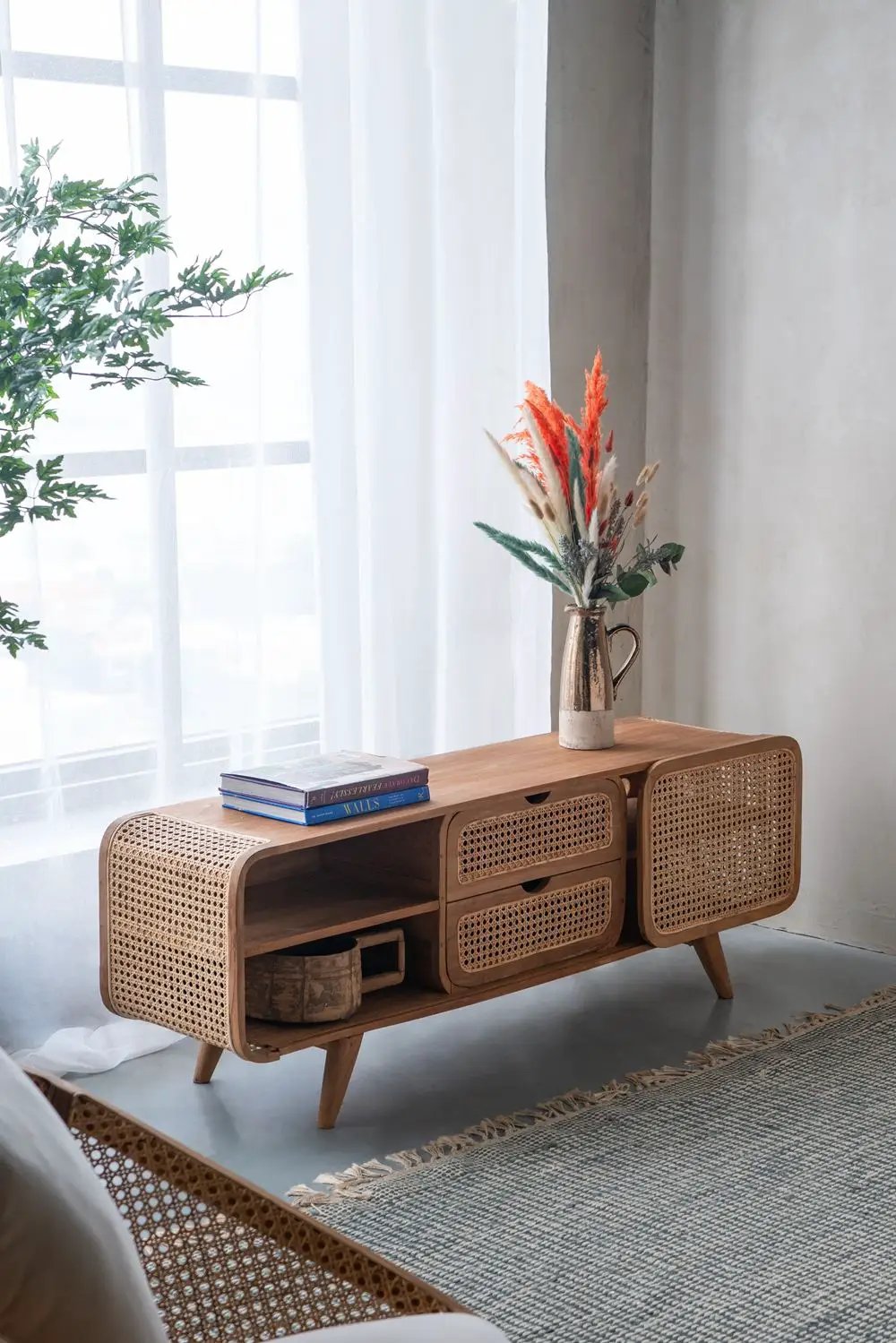 Teak Cabinet - Natural Wood / Brown