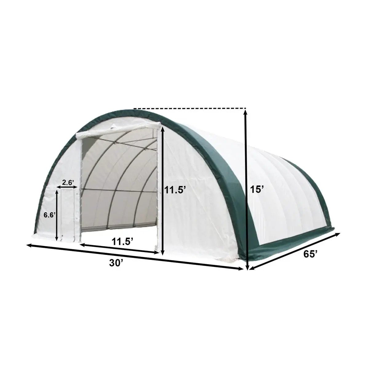 Single Truss Arch Storage PE Shelter by HouseOfZazla