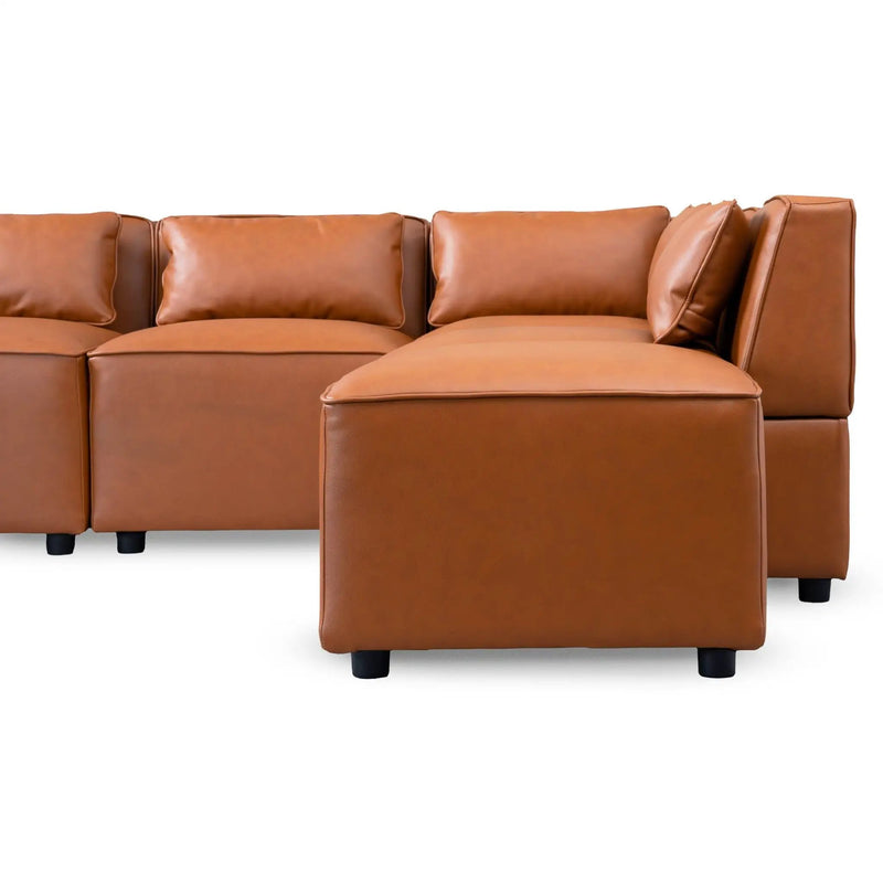 Wexford - Modular Sofa - Cognac by HouseOfZazla