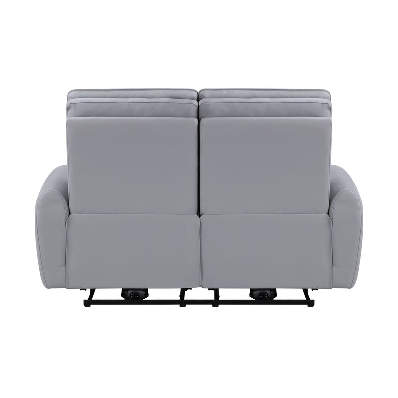 Jeromie - Power Motion Loveseat With USB Port - Gray by HouseOfZazla