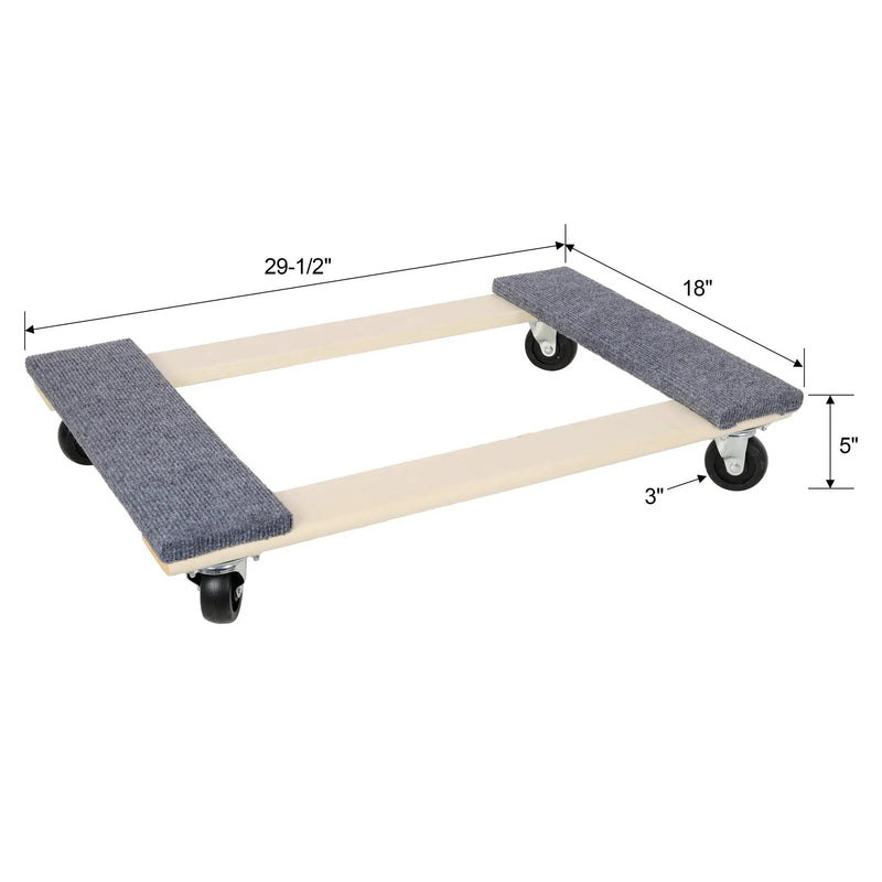 2 Pack Heavy Duty Moving Dolly Set by HouseOfZazla