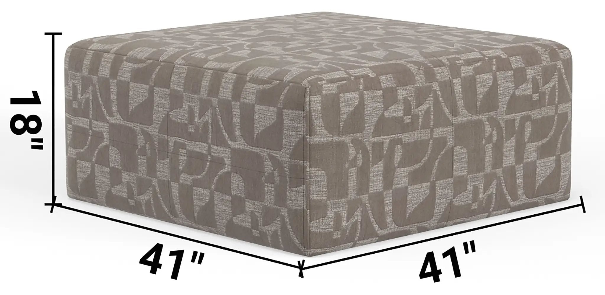 Zeke - Cocktail Ottoman - Cloud by Unique Piece Furniture