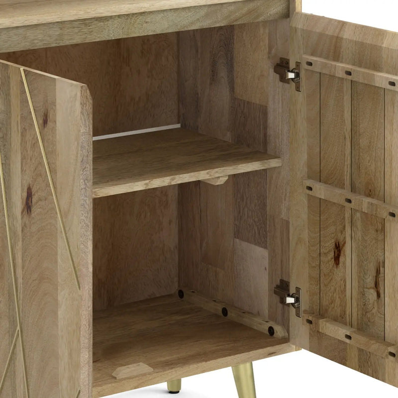 Jager - Bookshelf With Doors - Natural by HouseOfZazla