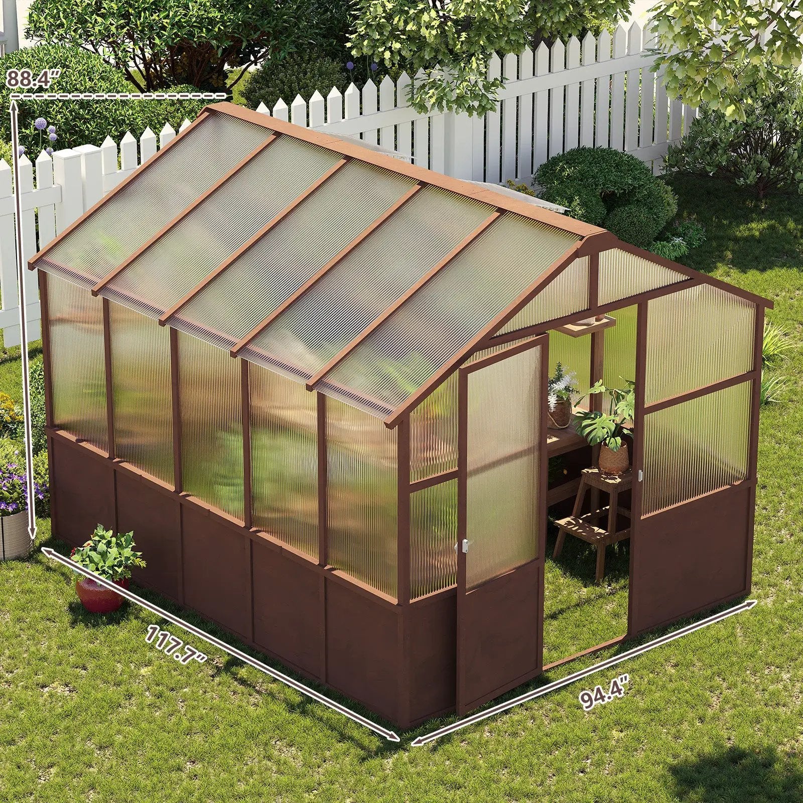 8x10 FT Greenhouse Kit by HouseOfZazla