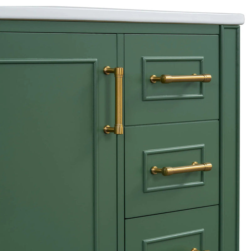Traditional Bathroom Vanity Set With Soft Close Doors