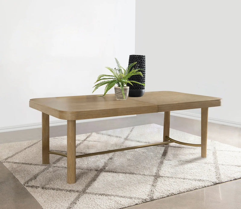 Arini 104-inch Extension Leaf Dining Table Sand Wash by Unique Piece Furniture