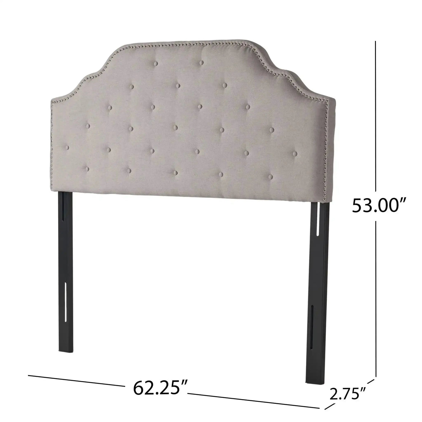 Luella Button Tufted Upholstered Headboard by HouseOfZazla