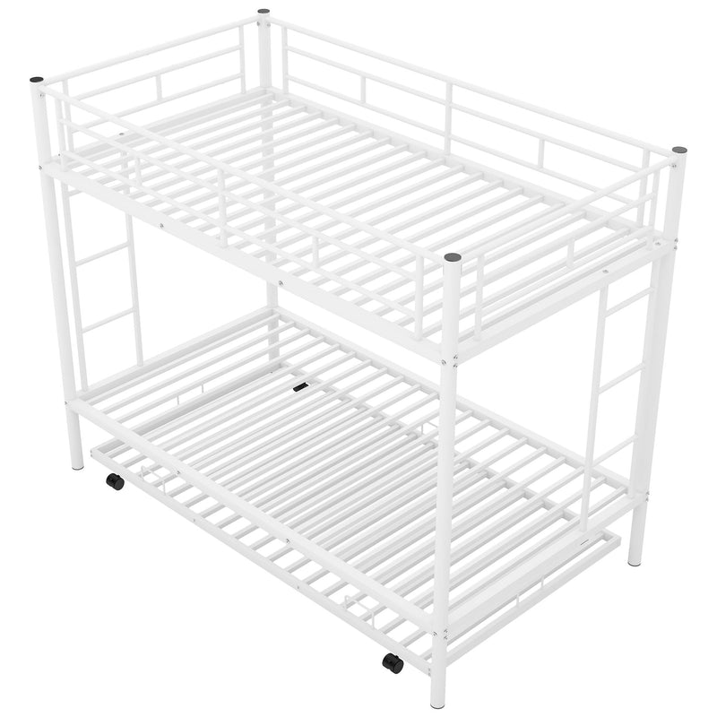 Twin Over Twin Bunk Bed With Trundle by HouseOfZazla