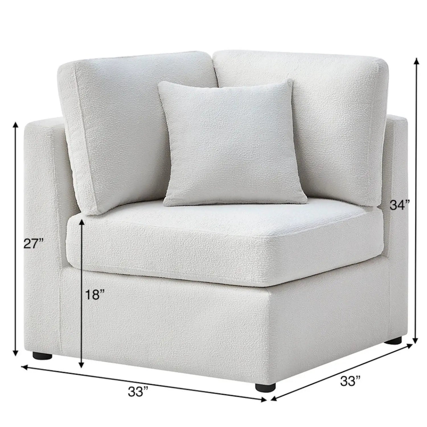 Chauncy - Corner Wedge Chair by HouseOfZazla