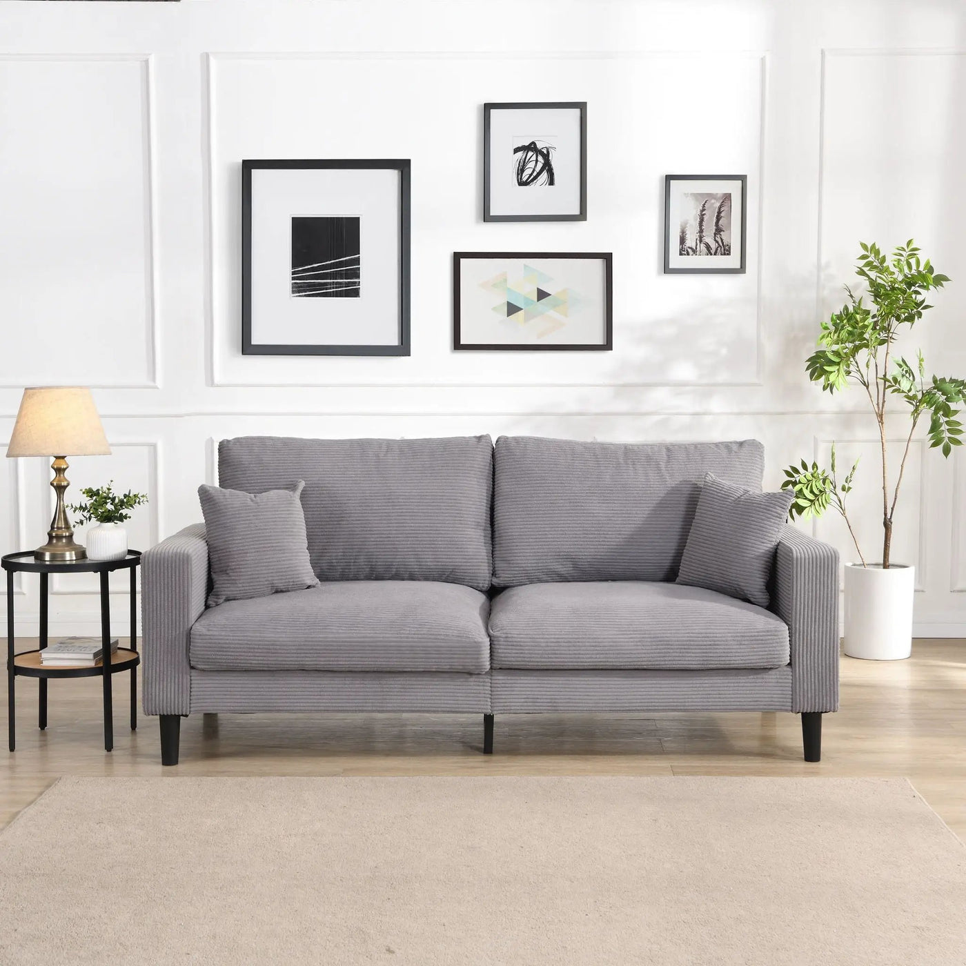 Modern Upholstered Resilience Three Seater Sofa by HouseOfZazla