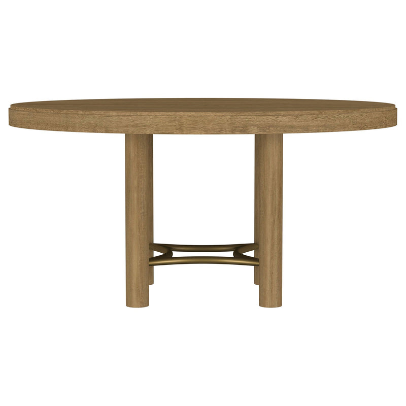 Arini 60-inch Round Wood Dining Room Table Sand Wash, photo 7 of 7