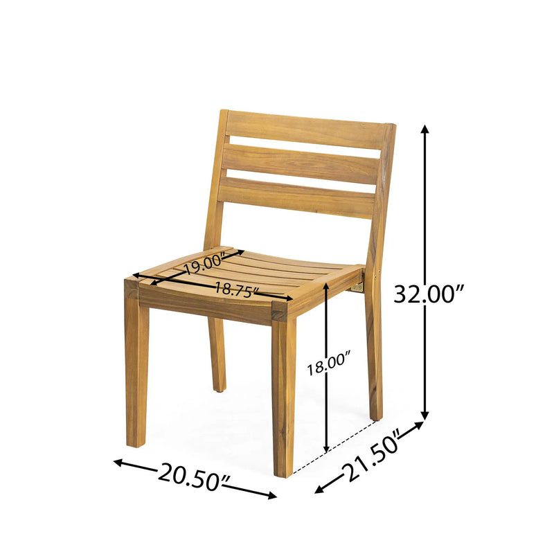 Outdoor 7 Pieces Outdoor Dining Set - Teak by HouseOfZazla