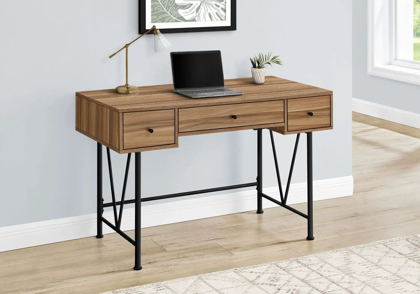 Computer Desk For Home Office, Stylish Design, Storage Drawers, Transitional by Unique Piece Furniture