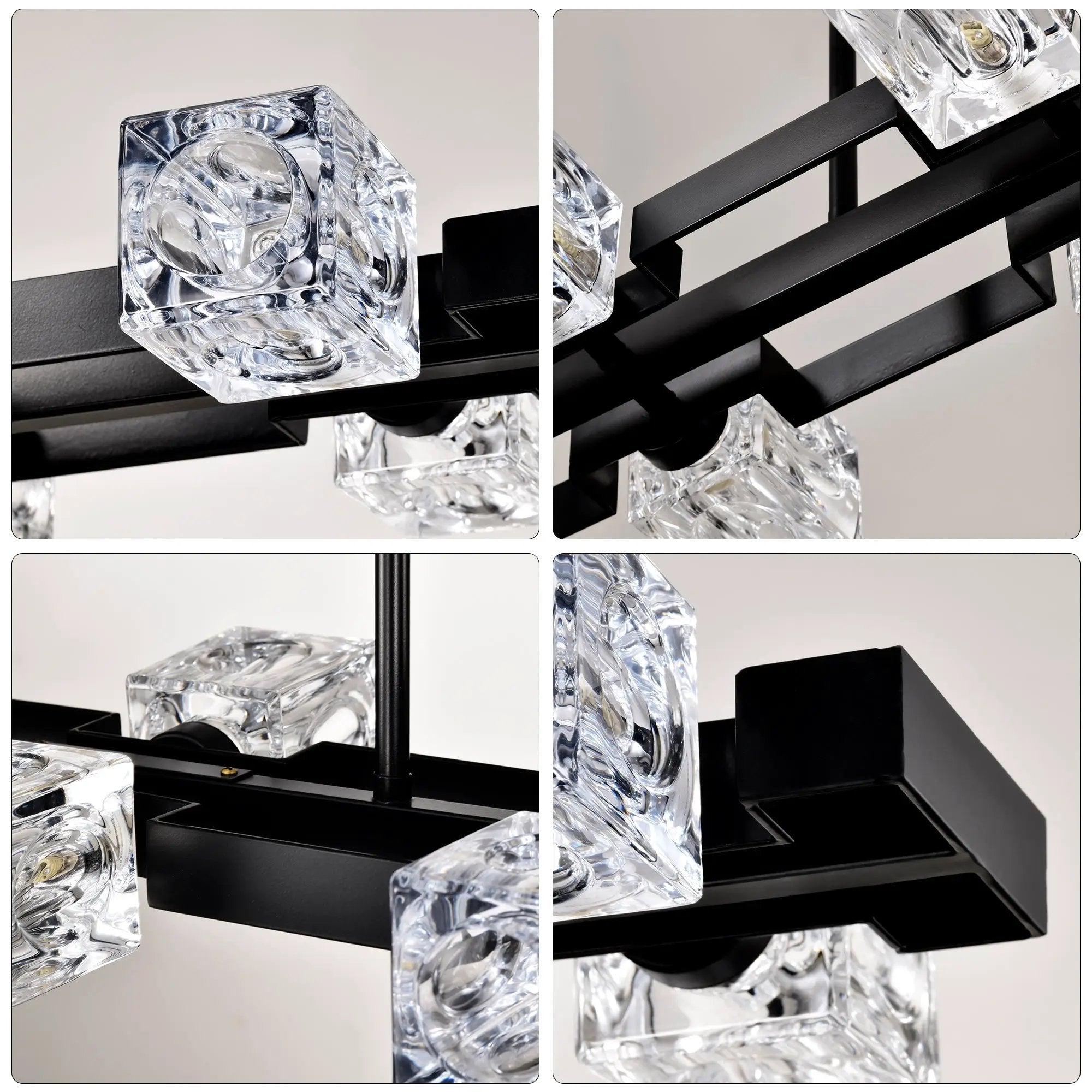 Rectangle Chandelier for Dining Room, 10-Light by HouseOfZazla