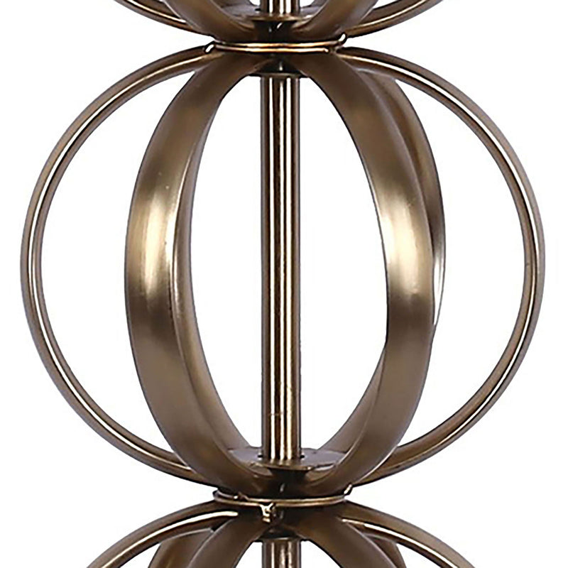 Linx - Contemporary Table Lamp (Set of 2) - Gold / White by HouseOfZazla