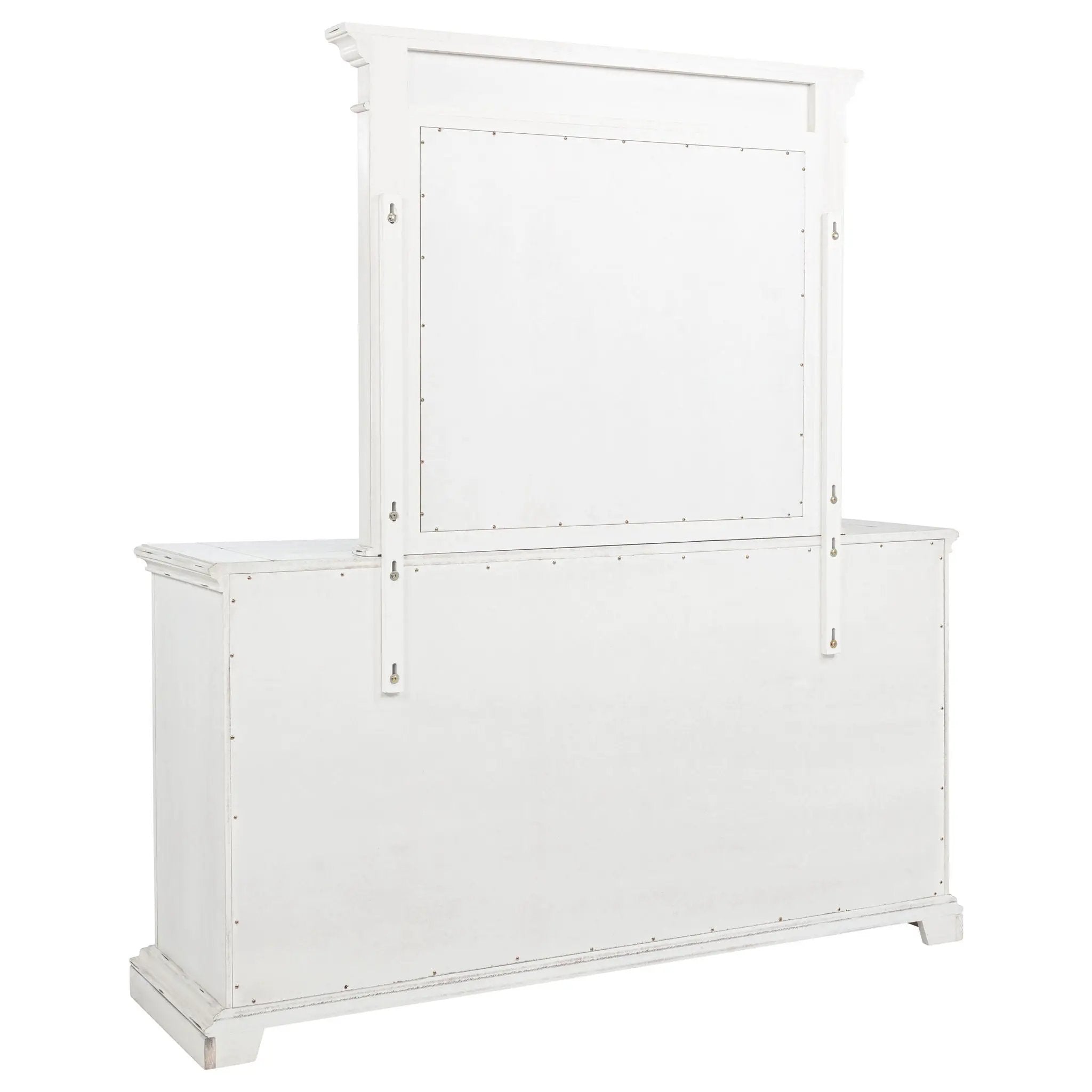 McKinney 6-drawer Bedroom Dresser with Mirror Vintage White by Unique Piece Furniture