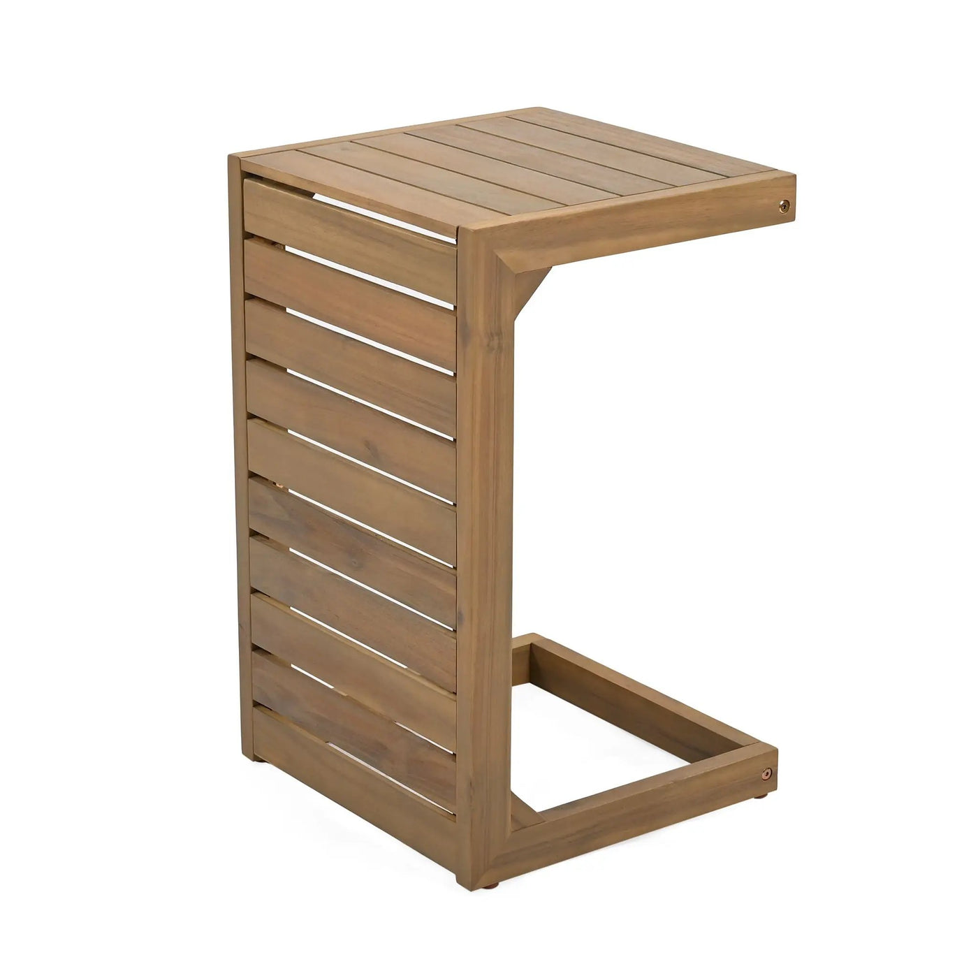 Aluminum Outdoor C-Shaped Side Table for Patio by HouseOfZazla