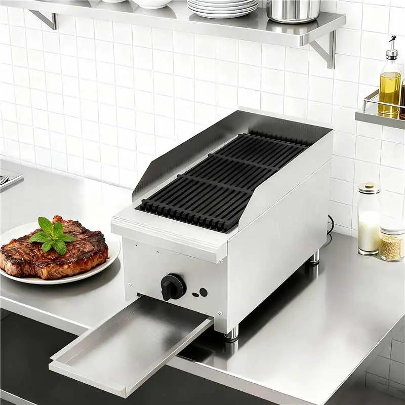 12 Inch Commercial Gas Lava Rock Charbroiler by HouseOfZazla