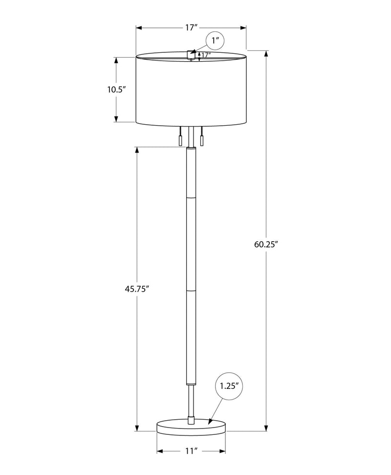 Floor Lamp Lighting with Dual Sockets - Black, photo 3 of 4