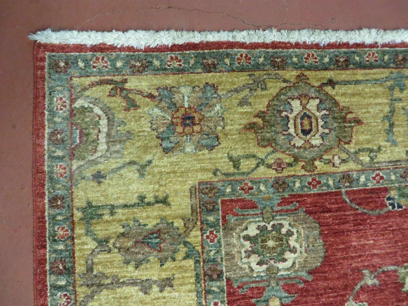 6.5' X 7' Vintage Handmade Egypt Agra Wool Rug Carpet Square Beauty by Jewel Rugs