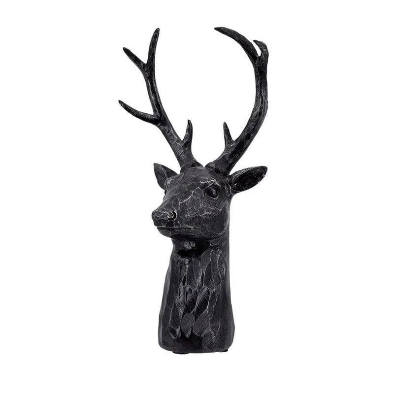 Darby 8-Point Deer Head Statue Decor by HouseOfZazla