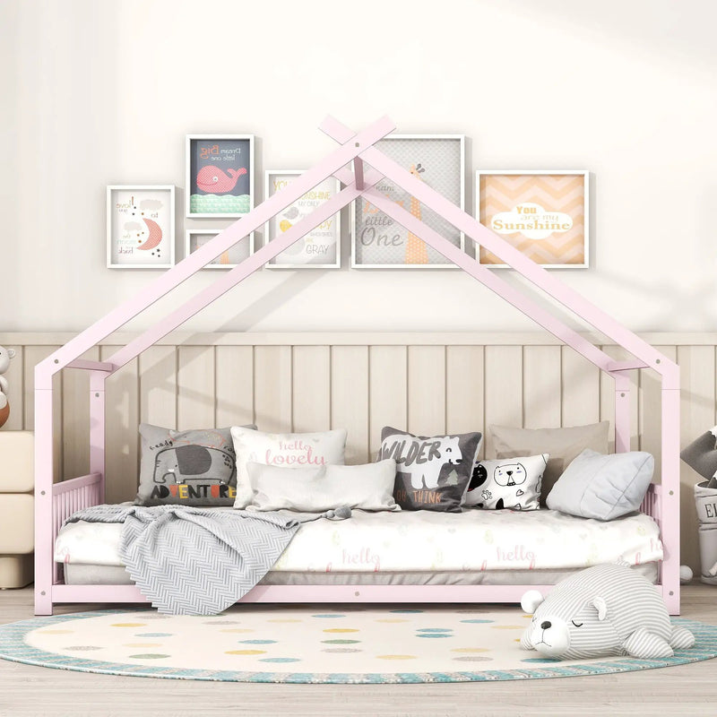 Metal House Bed by HouseOfZazla