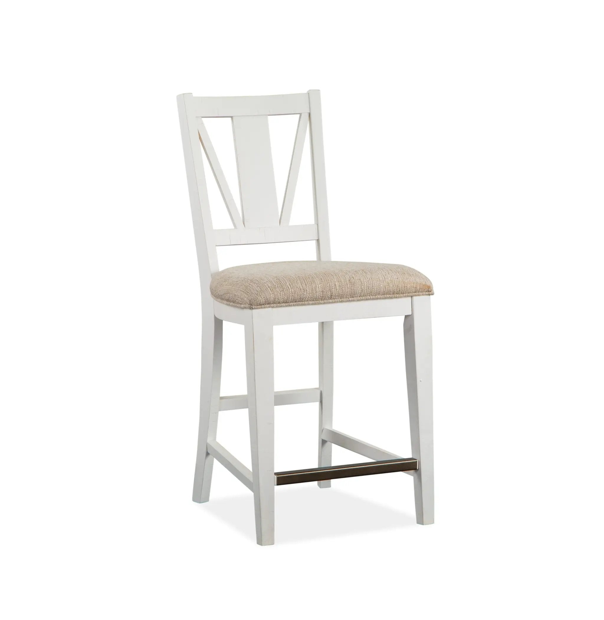 Heron Cove - Counter Chair With Upholstered Seat (Set of 2) - Chalk White by Unique Piece Furniture