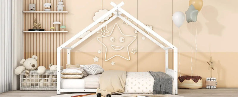 Metal House Bed by HouseOfZazla