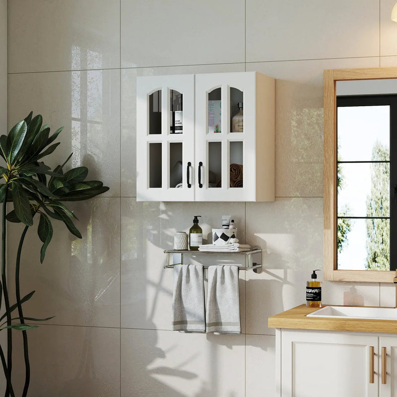 Wall Cabinet with Glass Door and Adjustable Shelves by HouseOfZazla