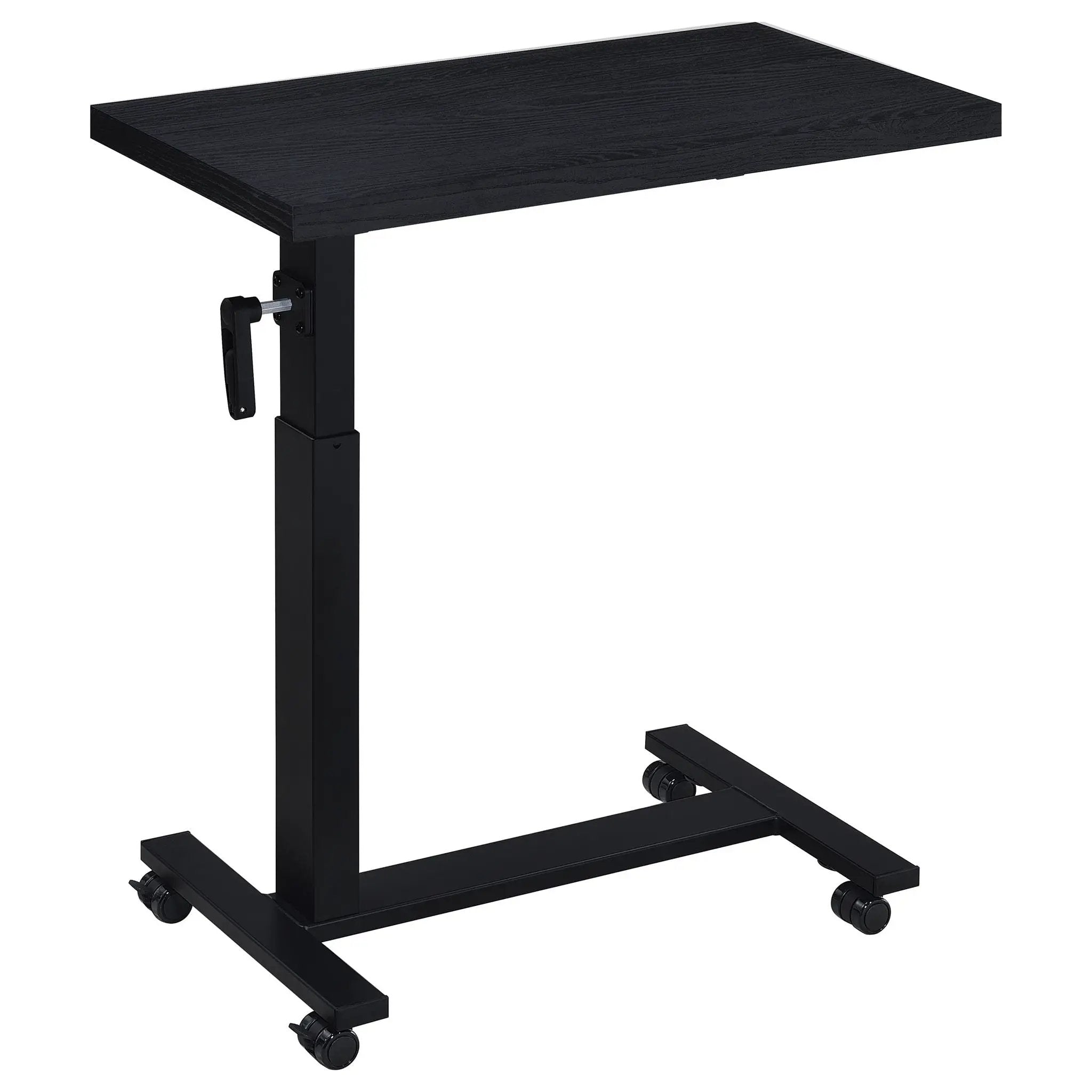 Westpark Height Adjustable Mobile Bedroom C-Table Black by Unique Piece Furniture