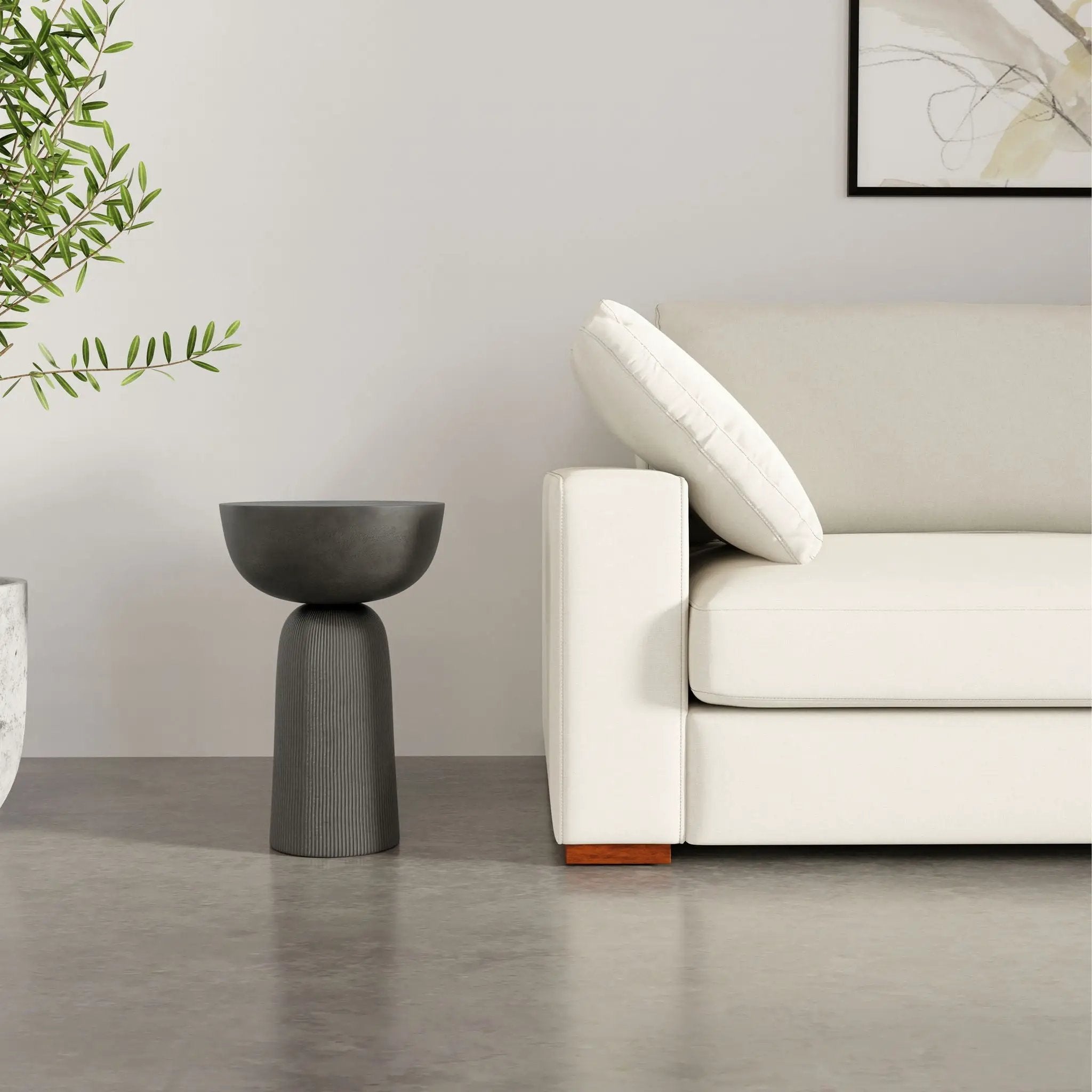 Hughes - Cast Aluminum Side Table - Black by HouseOfZazla