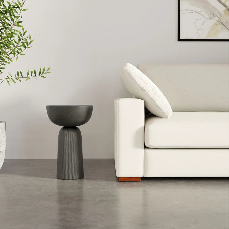 Hughes - Cast Aluminum Side Table - Black by HouseOfZazla