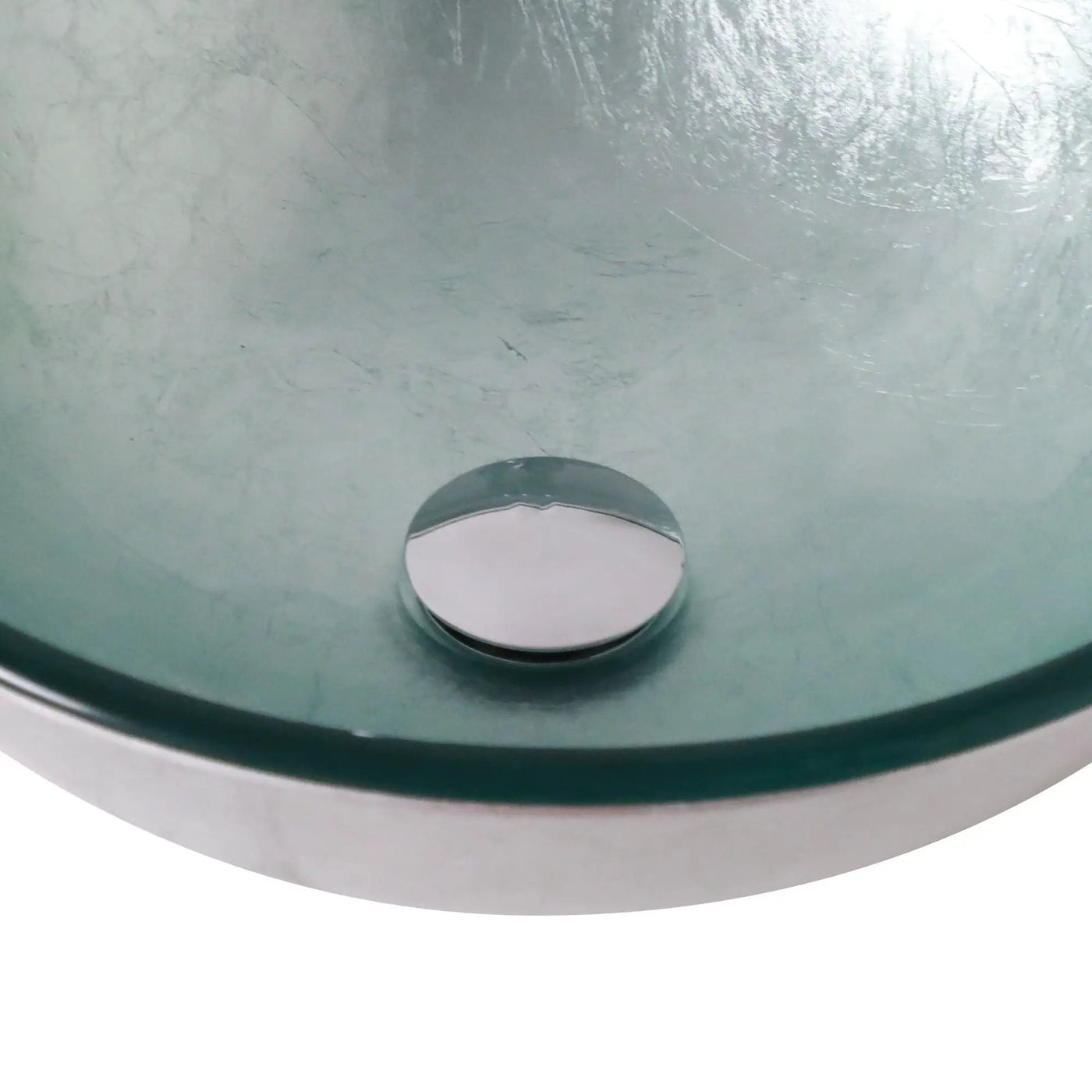 Artistic Tempered Glass Vessel Sink With Pop Up Drain by HouseOfZazla