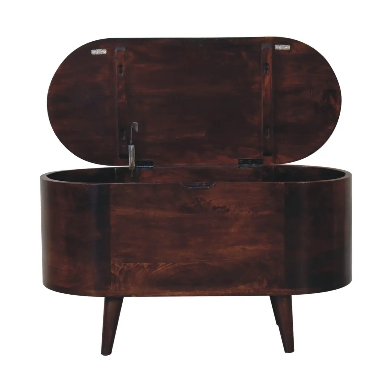 Solid Wood Light Rounded Lid-up Blanket Box by HouseOfZazla