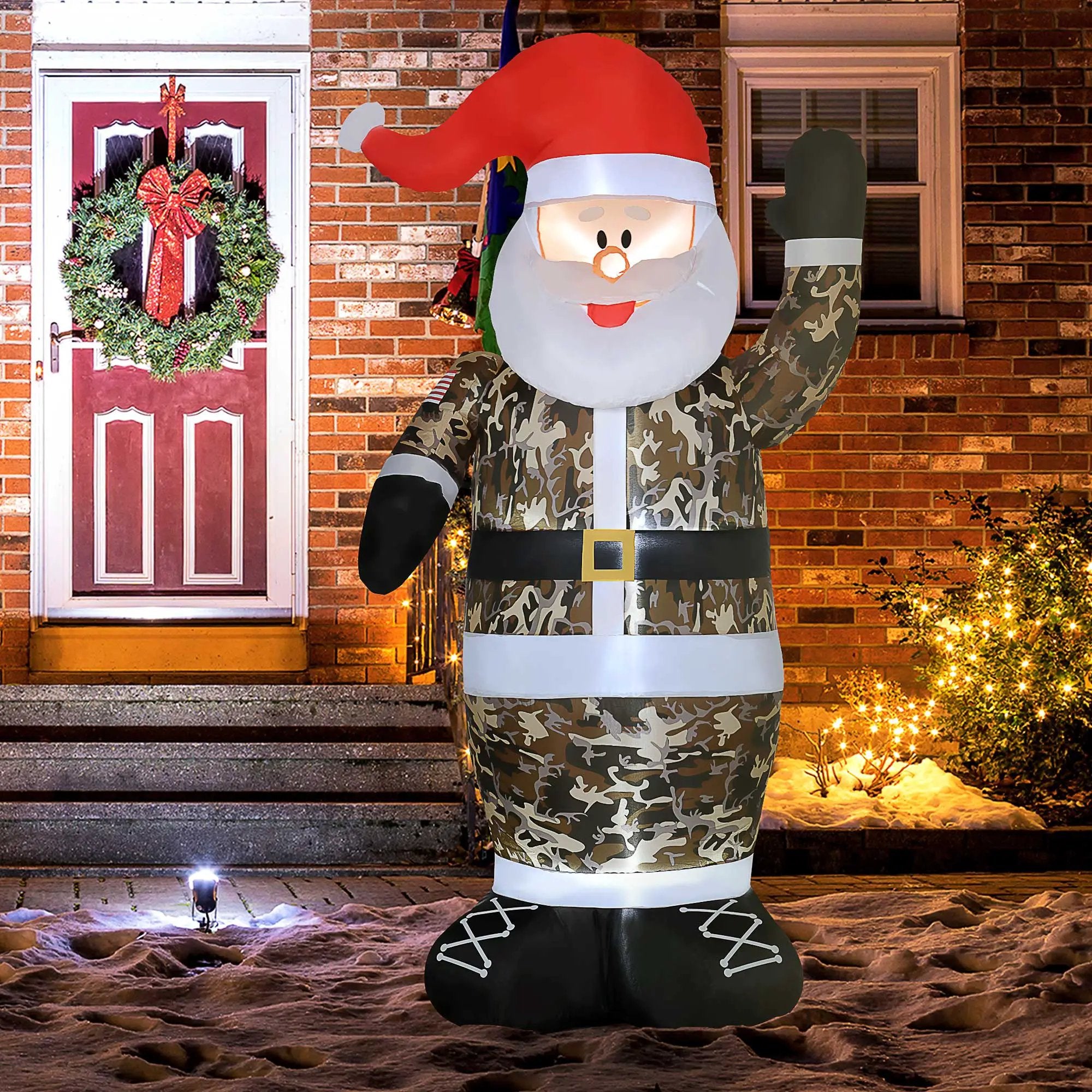 HOMCOM 8' Christmas Inflatables Outdoor Decorations by HouseOfZazla