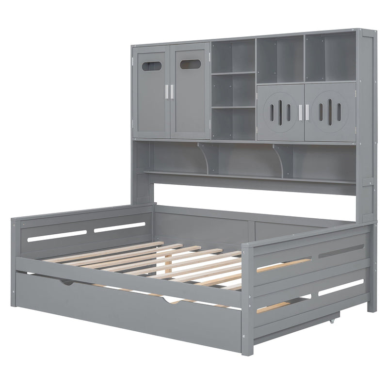 Daybed With All-In-One Cabinet And Shelf by HouseOfZazla