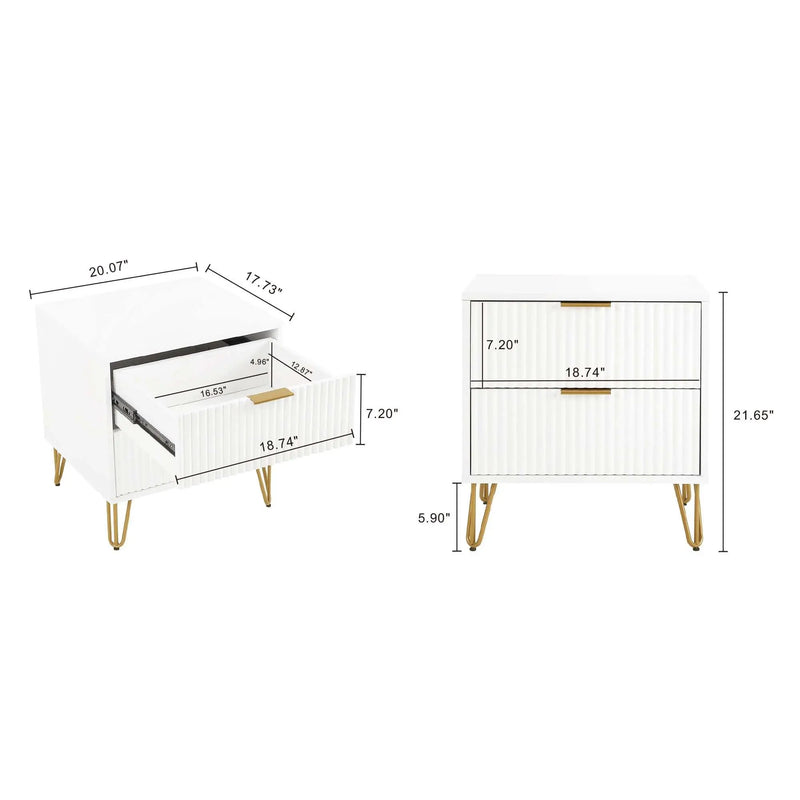 Dumbo - Nightstand With 2 Drawers by HouseOfZazla