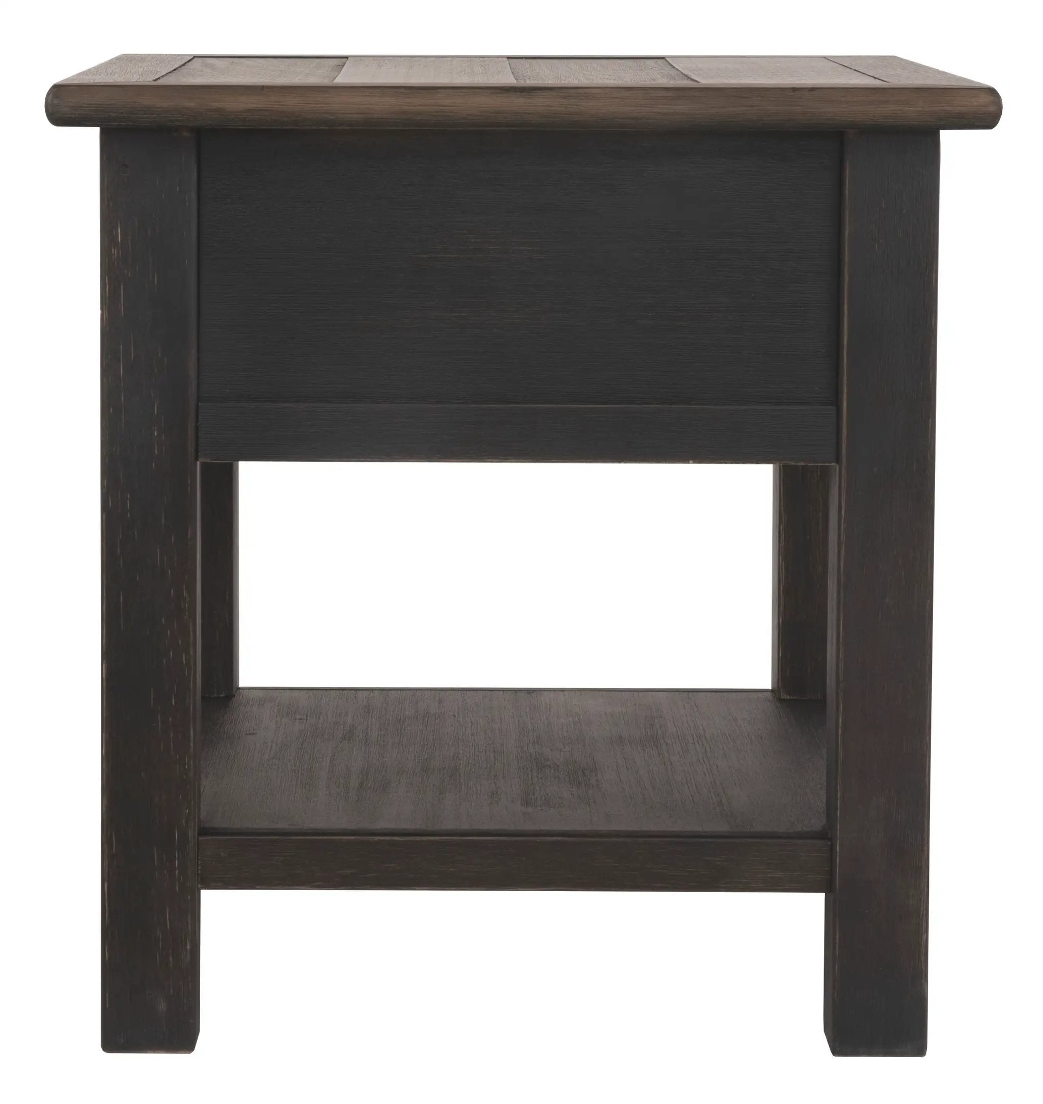 Tyler Creek - Rectangular End Table - Grayish Brown / Black by Unique Piece Furniture